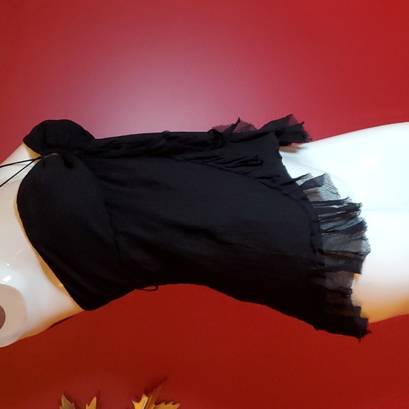 Rebecca Taylor black bustier designer bustier top Size 6 - Picture 2 of 8